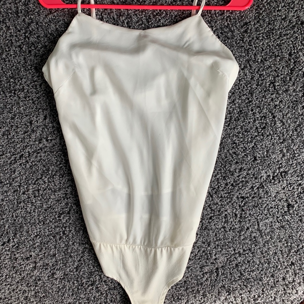 Women’s White Flowy Bodysuit Mixology